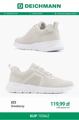 Deichmann - gazetka promocyjna Wygodne sneakersy damskie od środy 27.05  - strona 5