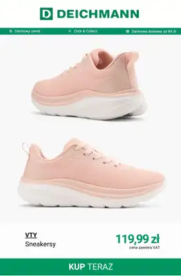 Deichmann - gazetka promocyjna Wygodne sneakersy damskie od środy 27.05  - strona 7