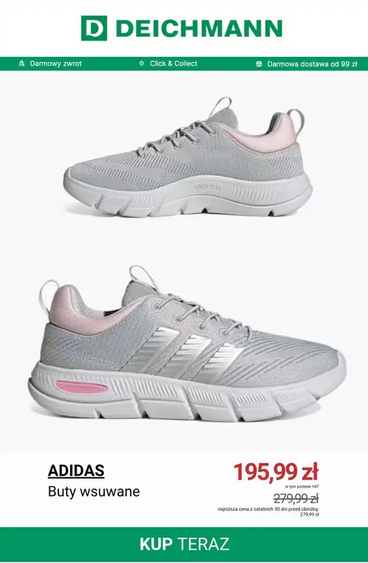 Deichmann - gazetka promocyjna Wygodne sneakersy damskie od środy 27.05  - strona 4