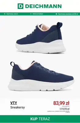 Deichmann - gazetka promocyjna Wygodne sneakersy damskie od środy 27.05  - strona 2