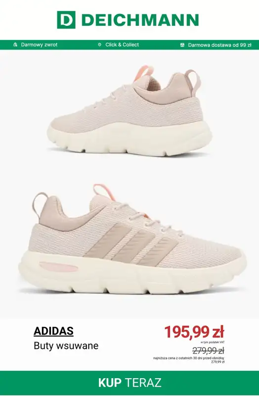 Deichmann - gazetka promocyjna Wygodne sneakersy damskie od środy 27.05  - strona 3
