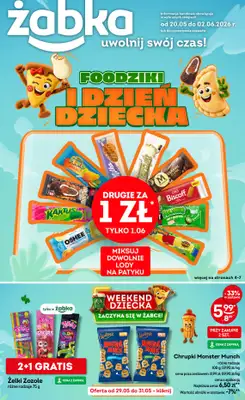 Żabka - gazetka promocyjna Gazetka od środy 20.05 do wtorku 02.06