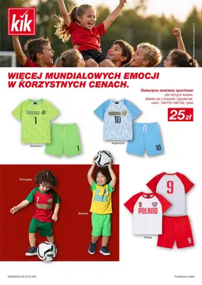 KiK - gazetka promocyjna Mundialowe emocje w korzystnych cenach od środy 27.05 do środy 27.05