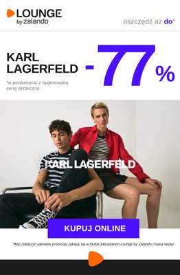 Lounge by Zalando - gazetka promocyjna Do -77%  KARL LAGERFELD od środy 27.05 do soboty 30.05