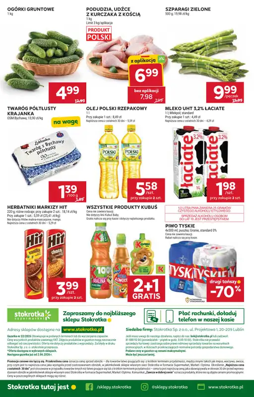 Stokrotka - gazetka promocyjna Gazetka Supermarket od czwartku 28.05 do poniedziałku 01.06 - strona 43