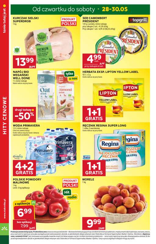Stokrotka - gazetka promocyjna Gazetka Supermarket od czwartku 28.05 do poniedziałku 01.06 - strona 4