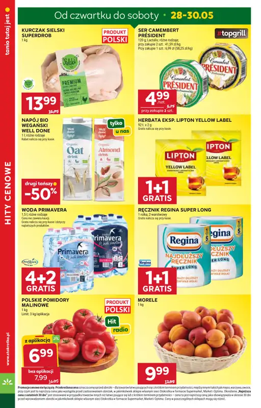 Stokrotka - gazetka promocyjna Gazetka Supermarket od czwartku 28.05 do poniedziałku 01.06 - strona 4