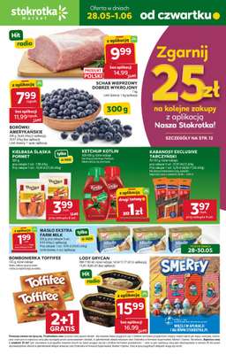 Stokrotka - gazetka promocyjna Gazetka Market od czwartku 28.05 do poniedziałku 01.06
