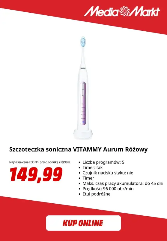 Media Markt - gazetka promocyjna Szczoteczki soniczne w super cenach! od środy 27.05 do środy 03.06 - strona 5