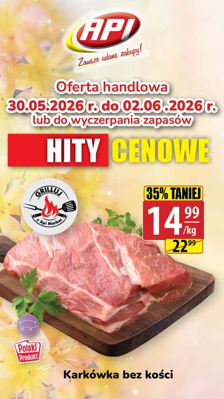 API Market - gazetka promocyjna Plakaty promocyjne od środy 27.05 do wtorku 02.06