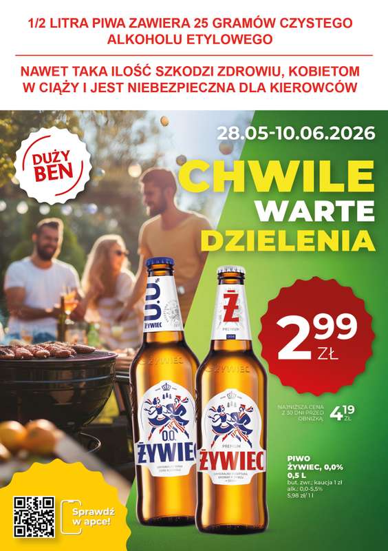 Duży Ben - gazetka promocyjna Gazetka piwna od czwartku 28.05 do środy 10.06