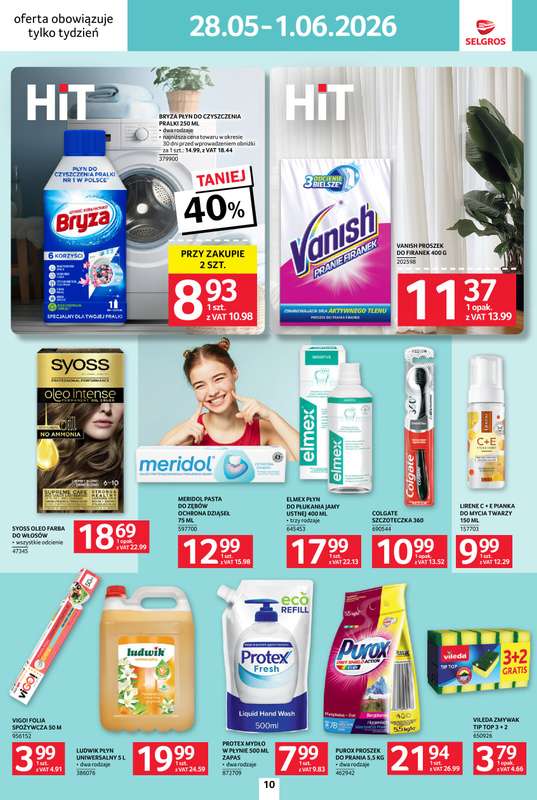 Selgros - gazetka promocyjna Jeszcze więcej super promocji! od czwartku 28.05 do poniedziałku 01.06 - strona 10