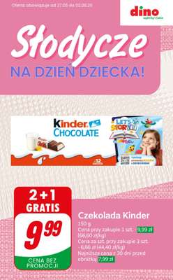 Dino - gazetka promocyjna Słodycze na Dzień Dziecka – najlepsze okazje! od czwartku 28.05 do wtorku 02.06