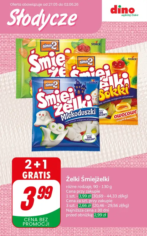 Dino - gazetka promocyjna Słodycze na Dzień Dziecka – najlepsze okazje! od czwartku 28.05 do wtorku 02.06 - strona 3