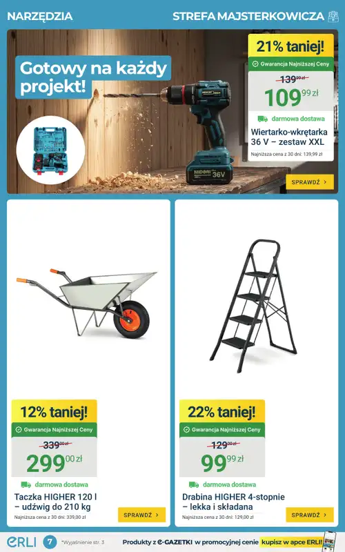 ERLI - gazetka promocyjna Ogrodowe okazje tygodnia na ERLI! od środy 27.05 do niedzieli 31.05 - strona 7