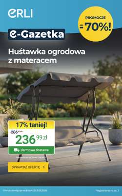 ERLI - gazetka promocyjna Ogrodowe okazje tygodnia na ERLI! od środy 27.05 do niedzieli 31.05