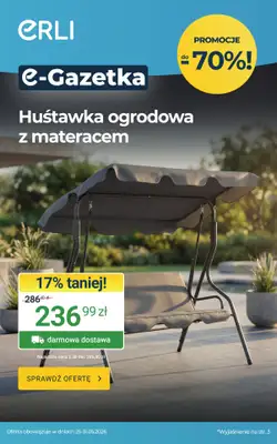 ERLI - gazetka promocyjna Ogrodowe okazje tygodnia na ERLI! od środy 27.05 do niedzieli 31.05