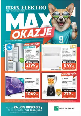 Max Elektro - gazetka promocyjna Gazetka od czwartku 28.05 do środy 01.07