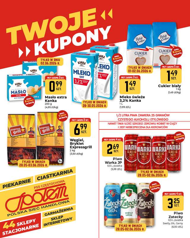 Społem Częstochowa - gazetka promocyjna Plakaty promocyjne od czwartku 28.05 do wtorku 02.06 - strona 2