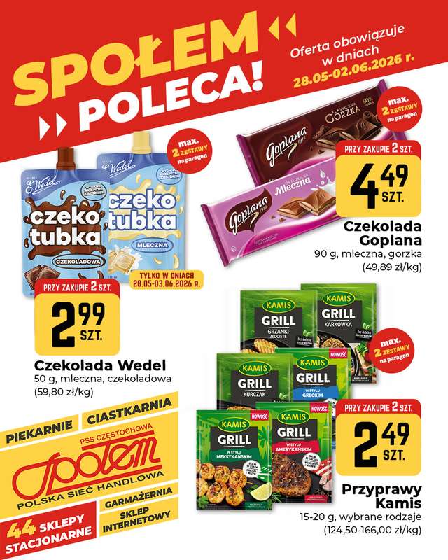 Społem Częstochowa - gazetka promocyjna Plakaty promocyjne od czwartku 28.05 do wtorku 02.06 - strona 3