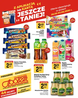 Społem Częstochowa - gazetka promocyjna Plakaty promocyjne od czwartku 28.05 do wtorku 02.06