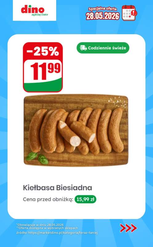 Dino - gazetka promocyjna Specjalna oferta na 28.05.2026 - promocje spoza gazetki od czwartku 28.05 do czwartku 28.05 - strona 3