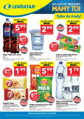 LEWIATAN - gazetka promocyjna W wielopakach taniej! od wtorku 02.06 do środy 10.06