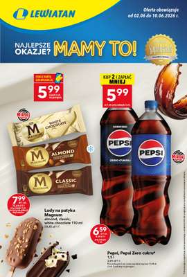 LEWIATAN - gazetka promocyjna Gazetka „MAMY TO w Lewiatanie” od wtorku 02.06 do środy 10.06