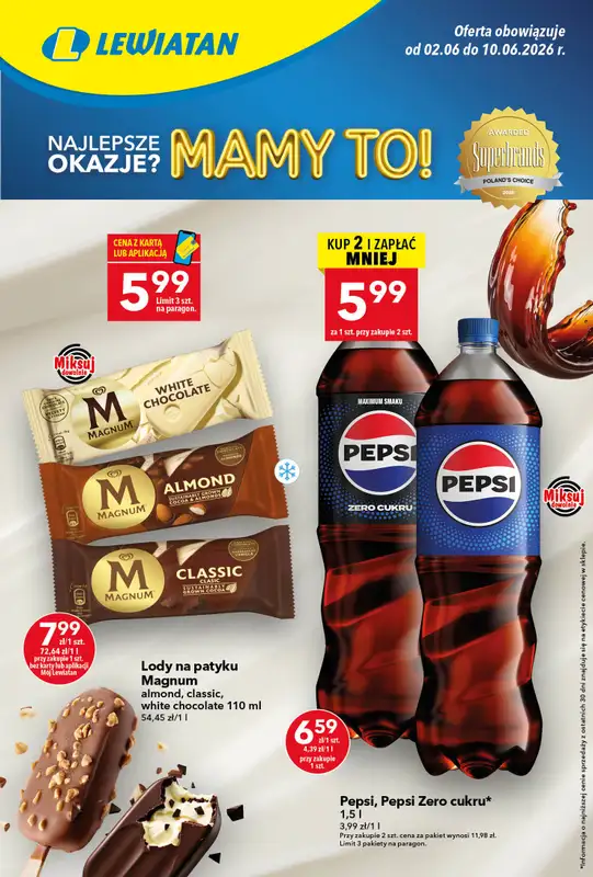 LEWIATAN - gazetka promocyjna Gazetka „MAMY TO w Lewiatanie”  