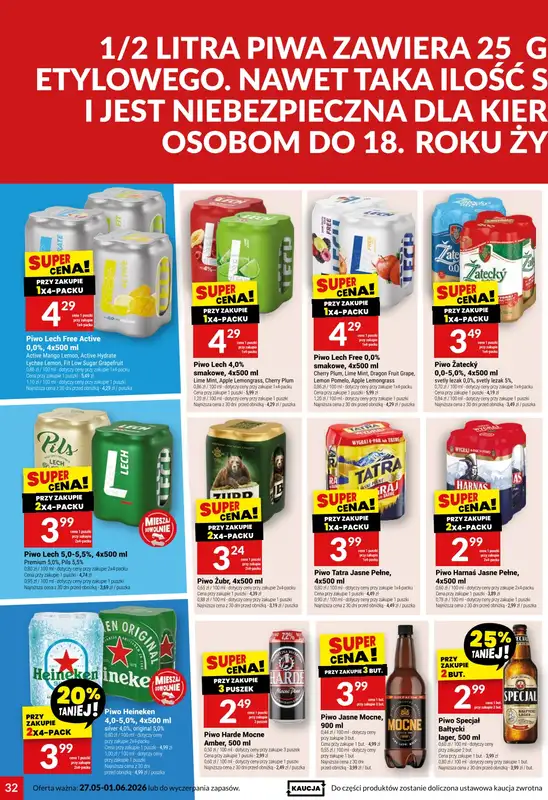 Twój Market - gazetka promocyjna Gazetka od środy 27.05 do poniedziałku 01.06 - strona 32