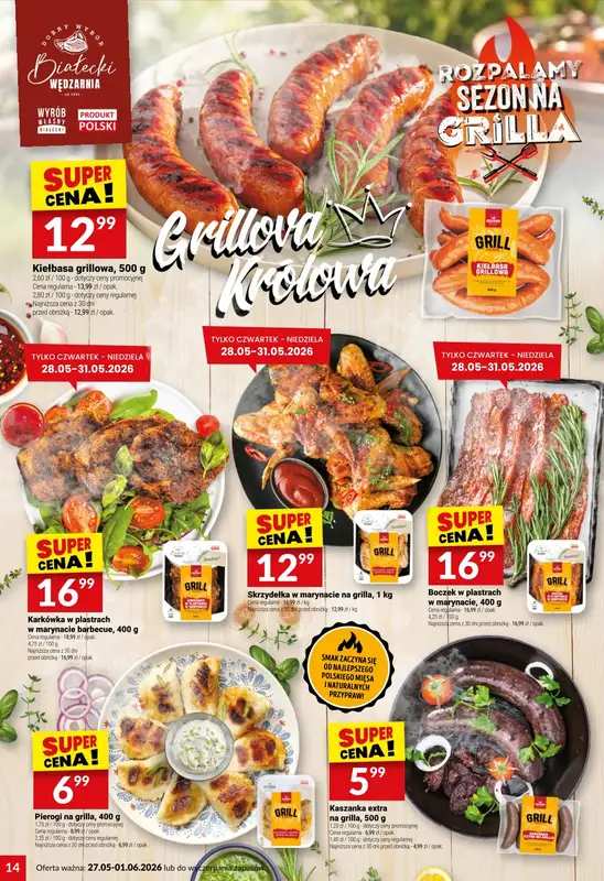 Twój Market - gazetka promocyjna Gazetka od środy 27.05 do poniedziałku 01.06 - strona 14