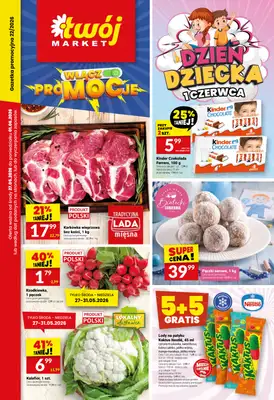 Twój Market - gazetka promocyjna Gazetka od środy 27.05 do poniedziałku 01.06
