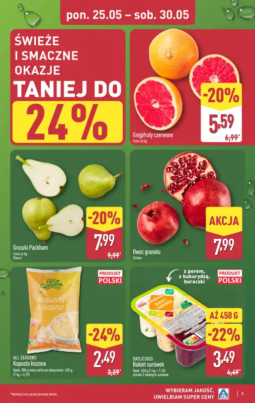 Aldi - gazetka promocyjna Pełny katalog! od poniedziałku 25.05 do soboty 30.05 - strona 5