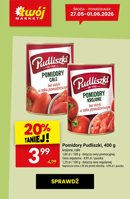 Twój Market - gazetka promocyjna Najlepsze promocje! od czwartku 28.05 do poniedziałku 01.06 - strona 8