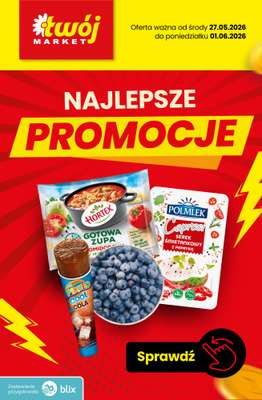 Twój Market - gazetka promocyjna Najlepsze promocje! od czwartku 28.05 do poniedziałku 01.06
