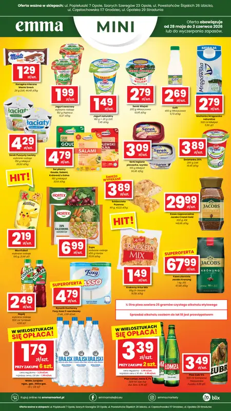 emma MARKET - gazetka promocyjna Plakaty promocyjne Emma Mini od czwartku 28.05 do środy 03.06 - strona 2