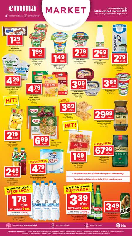 emma MARKET - gazetka promocyjna Plakaty promocyjne Emma Market od czwartku 28.05 do środy 03.06 - strona 2
