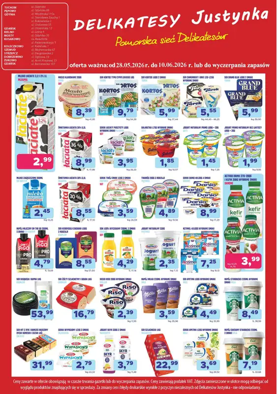 Delikatesy Justynka - gazetka promocyjna Gazetka od czwartku 28.05 do środy 10.06 - strona 4
