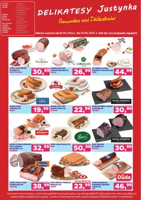 Delikatesy Justynka - gazetka promocyjna Gazetka od czwartku 28.05 do środy 10.06 - strona 2