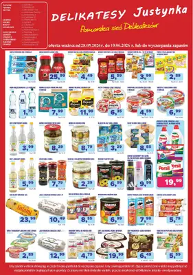 Delikatesy Justynka - gazetka promocyjna Gazetka od czwartku 28.05 do środy 10.06 - strona 5