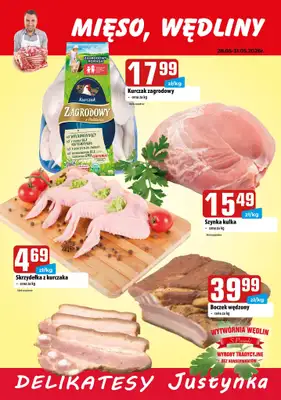 Delikatesy Justynka - gazetka promocyjna Plakaty promocyjne od czwartku 28.05 do niedzieli 31.05 - strona 2