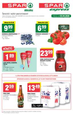 SPAR - gazetka promocyjna Gazetka Spar Mini od środy 03.06 do niedzieli 14.06