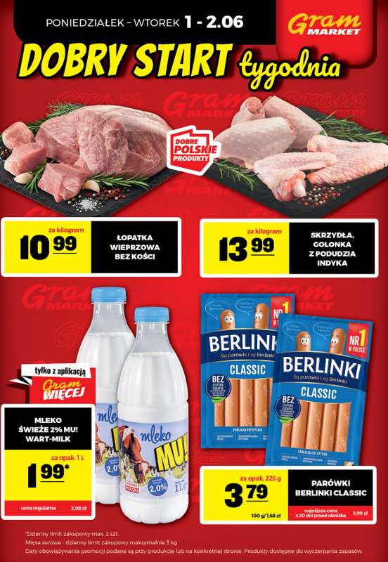 Gram Market - gazetka promocyjna Cały tydzień niskie ceny od piątku 29.05 do wtorku 02.06 - strona 4