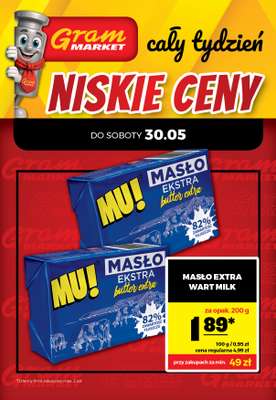 Gram Market - gazetka promocyjna Cały tydzień niskie ceny od piątku 29.05 do wtorku 02.06