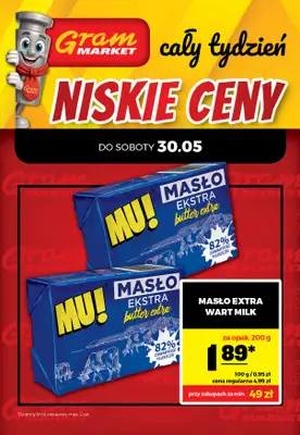 Gram Market - gazetka promocyjna Cały tydzień niskie ceny od piątku 29.05 do wtorku 02.06