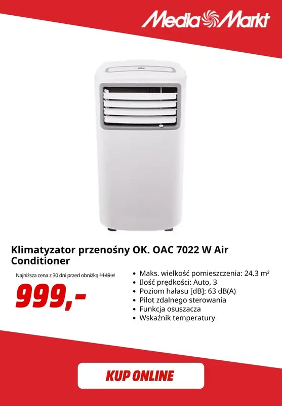 Media Markt - gazetka promocyjna Klimatyzatory i wentylatory na upały od czwartku 28.05 do czwartku 04.06 - strona 8