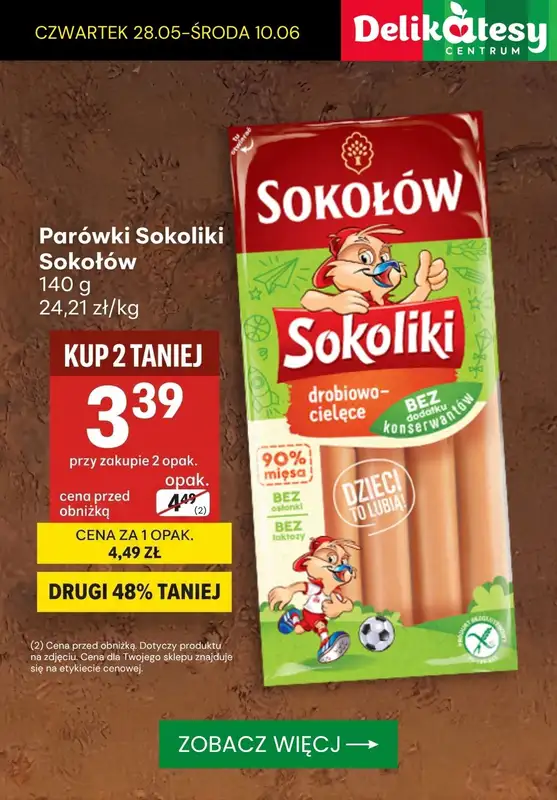Delikatesy Centrum - gazetka promocyjna Najlepsze promocje! od czwartku 28.05 do środy 10.06 - strona 9