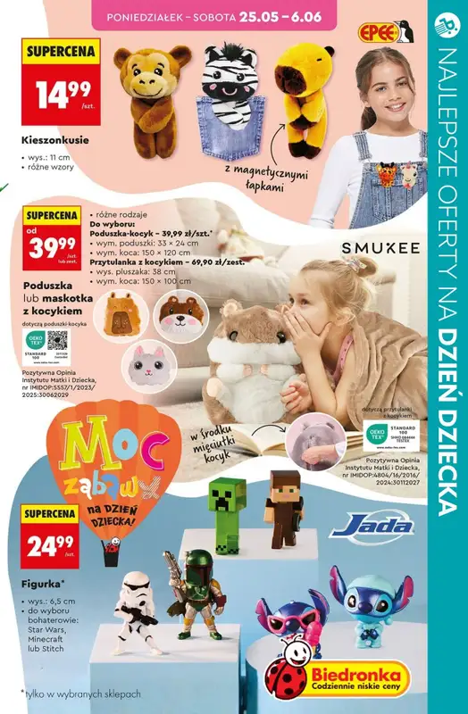 Dzień Dziecka - gazetka promocyjna Zabawki na Dzień Dziecka - najlepsze oferty z marketów! od czwartku 28.05 do soboty 30.05 - strona 7