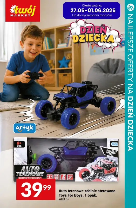 Dzień Dziecka - gazetka promocyjna Zabawki na Dzień Dziecka - najlepsze oferty z marketów! od czwartku 28.05 do soboty 30.05 - strona 19