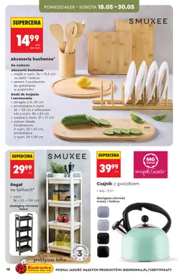 Biedronka - gazetka promocyjna Hity i inspiracje, od 16.05 od soboty 16.05 do środy 03.06 - strona 20
